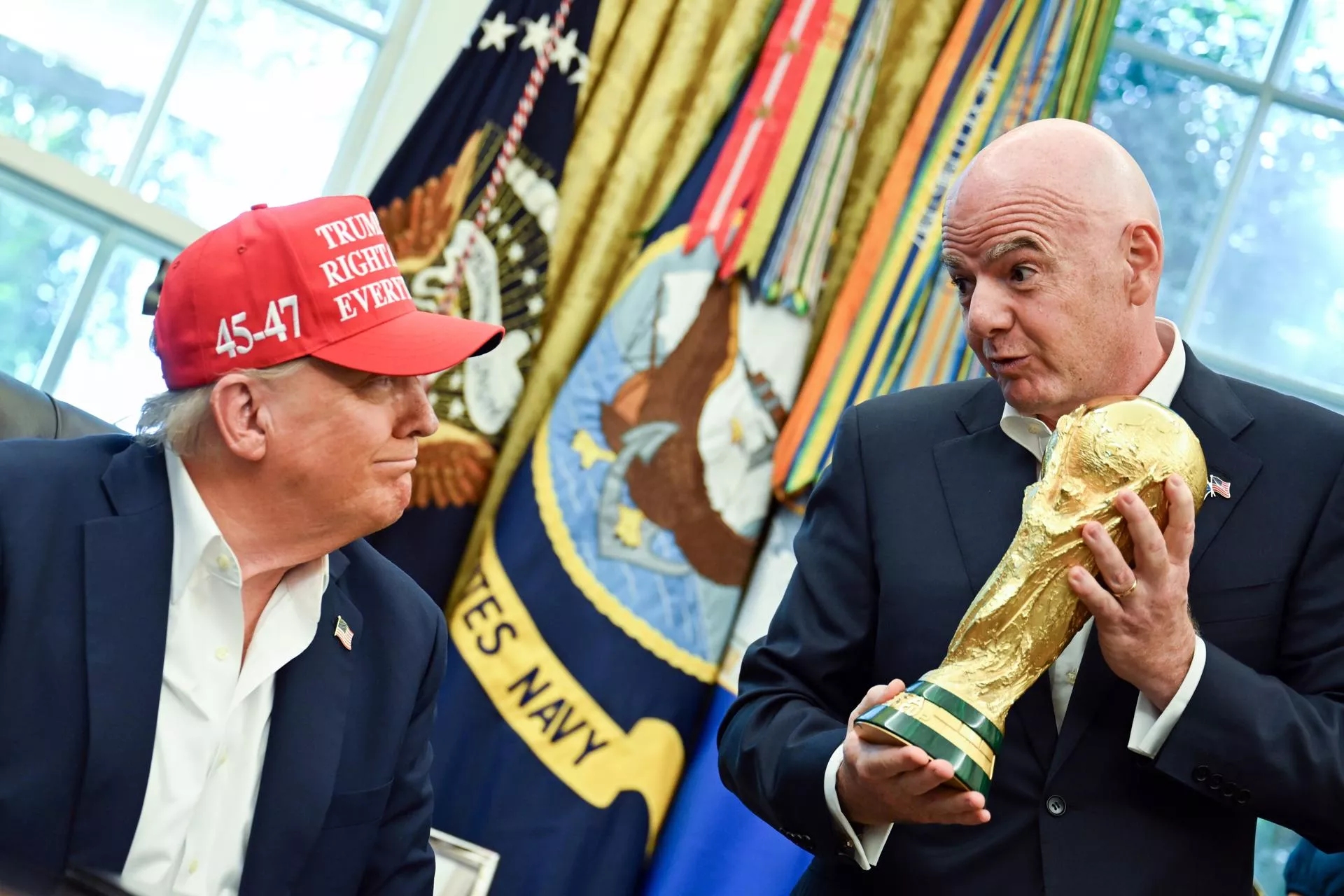 Donald Trump anuncia que el sorteo del Mundial 2026 tendrá lugar el 5 de diciembre en Washington